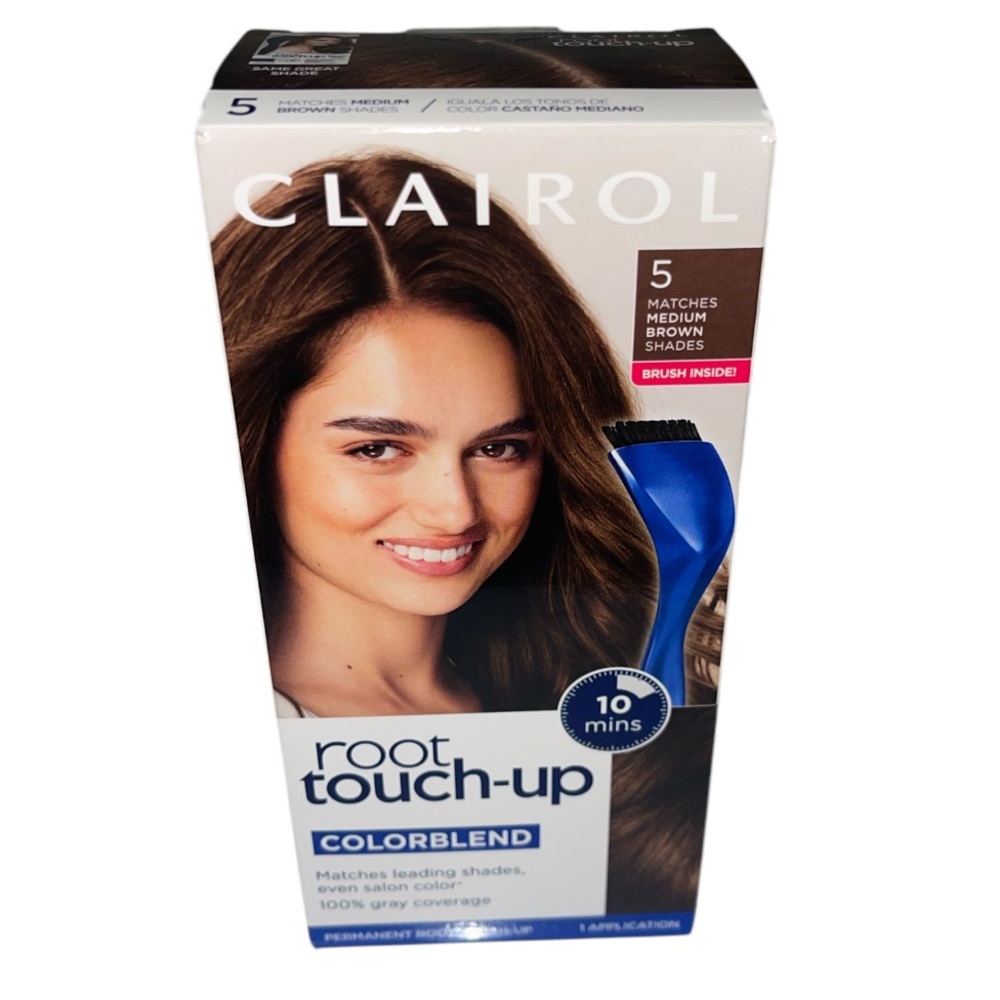 Clairol Root Touch Up Permanent Color Kit #5 Matches MEDIUM BROWN Shades New